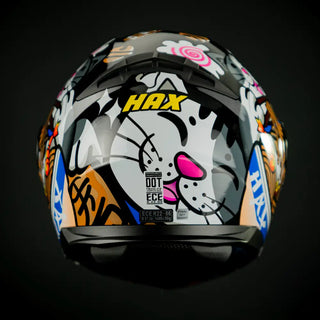 Casco Abatible Amatista Maneki Neko Negro Acabado Brillante - Casco Para Moto