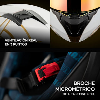 Casco Abatible Amatista Tonatiuh Acabado Brillante - Casco Para Moto