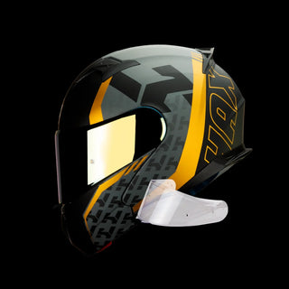Casco Abatible Amatista Wind Dorado Acabado Matte - Negro Oro / XS-Extra Chica - Casco Para Moto