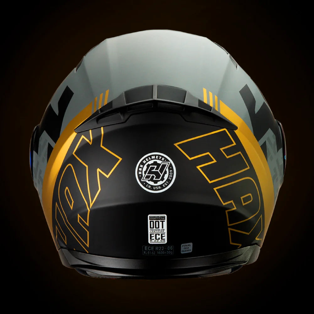 Casco Abatible Amatista Wind Dorado Acabado Matte - Casco Para Moto