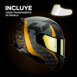 Casco Abatible Amatista Wind Dorado Acabado Matte - Casco Para Moto