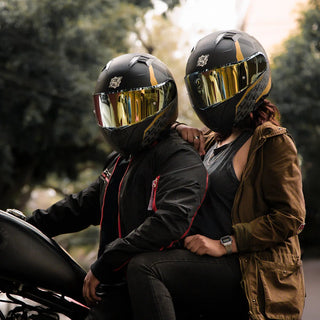 Casco Abatible Amatista Wind Dorado Acabado Matte - Casco Para Moto