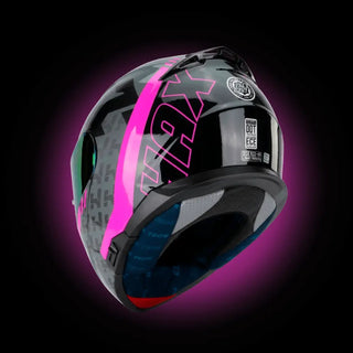 Casco Abatible Amatista Wind Gris Rosa Acabado Brillo - Casco Para Moto