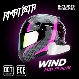 Casco Abatible Amatista Wind Gris Rosa Acabado Brillo - Casco Para Moto