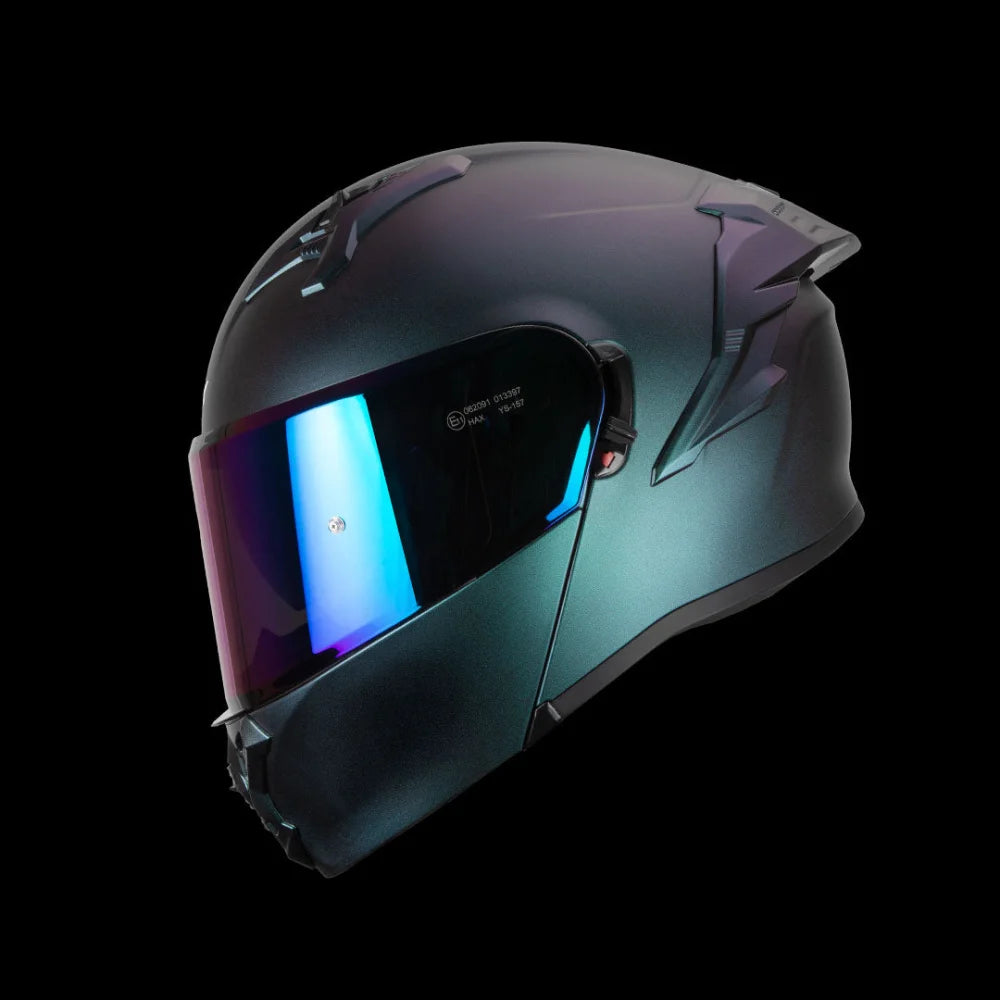 Casco Abatible Obsidian Aurora Acabado Matte - Casco Para Moto