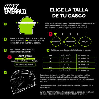 Casco Abierto Emerald 3/4 Negro Acabado Matte - Casco Para Moto