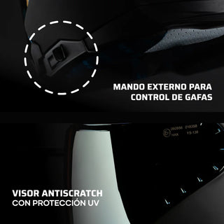Casco Abierto Emerald 3/4 Negro Acabado Matte - Casco Para Moto