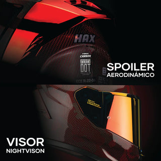 Casco Force Carbon Camuflage Scarlet - Casco Para Moto