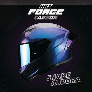 Casco Force Carbon Snake Aurora - Casco Para Moto