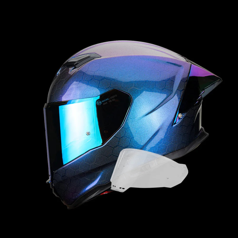 Casco Force Carbon Snake Aurora - Casco Para Moto