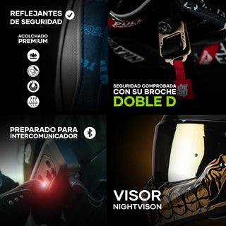 technical-highlight-image-of-hax-black-pearl-bandit-gold-helmet-features-and-specs