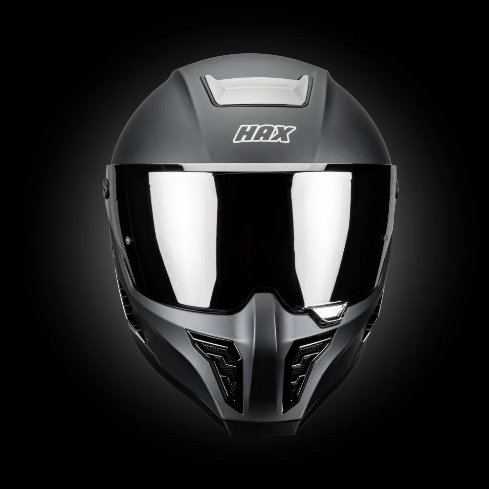 Casco Integral Black Pearl Gun Metal Acabado Matte - Casco Para Moto