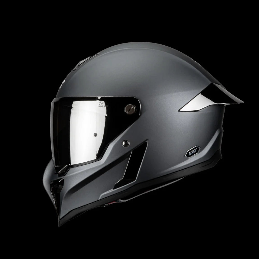 Casco Integral Black Pearl Gun Metal Acabado Matte - Casco Para Moto