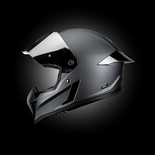 Casco Integral Black Pearl Gun Metal Acabado Matte - Casco Para Moto