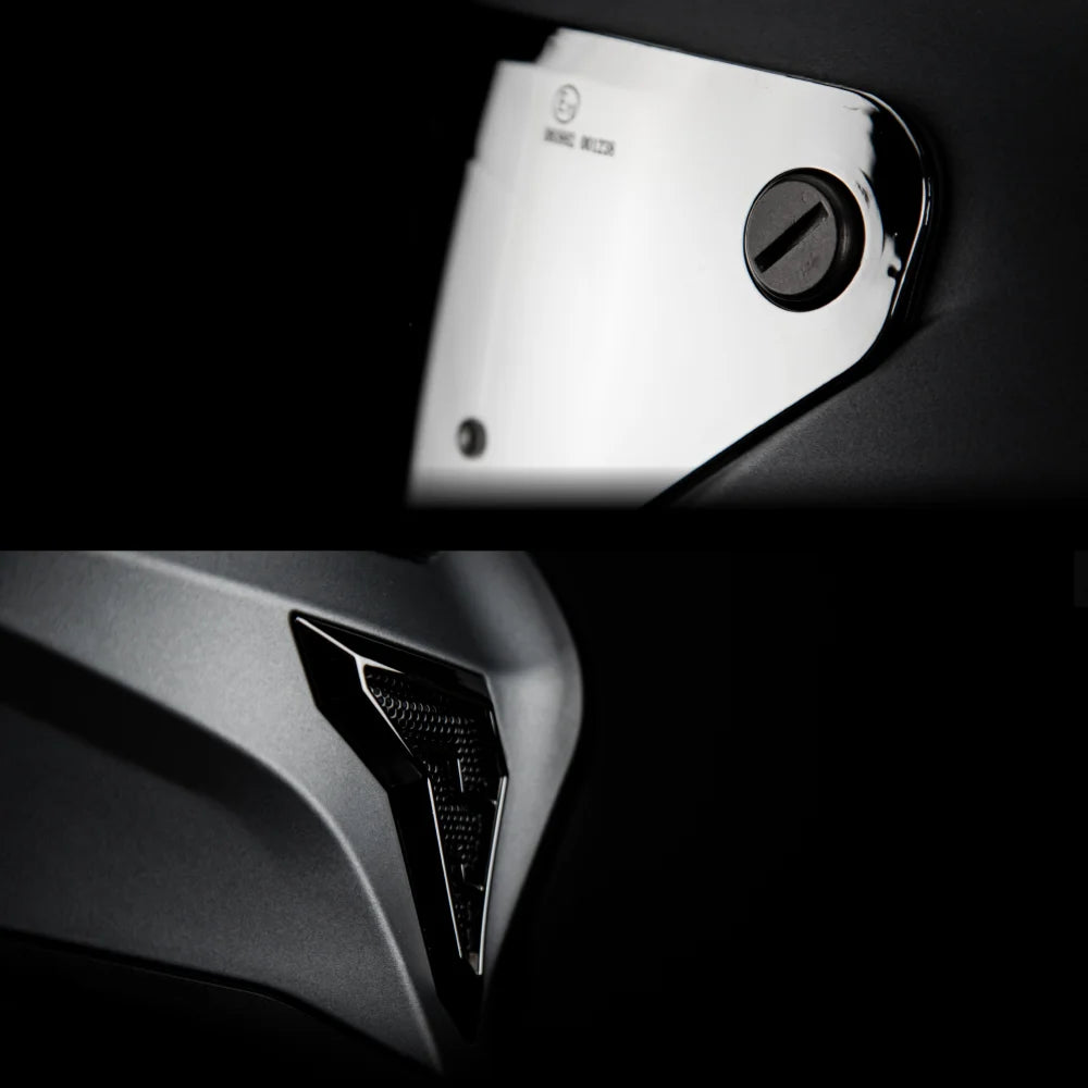 Casco Integral Black Pearl Gun Metal Acabado Matte - Casco Para Moto