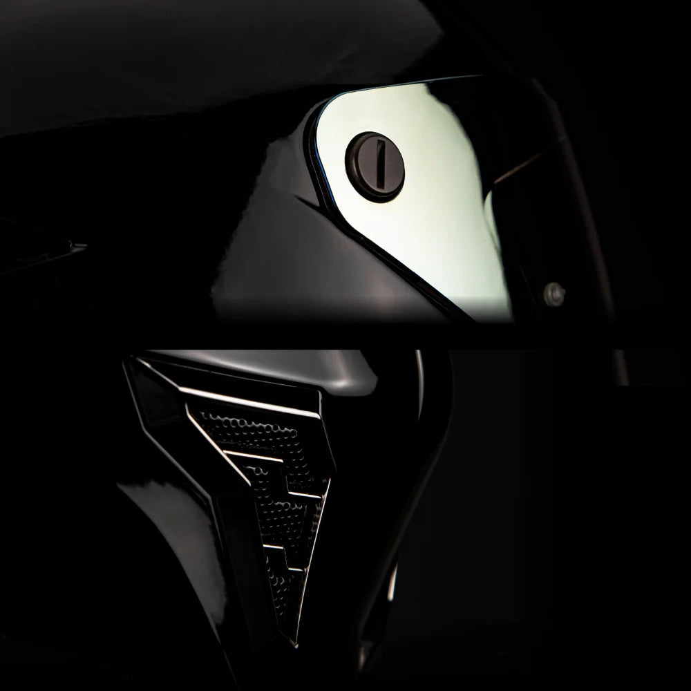 Casco Integral Black Pearl Negro Acabado Brillo - Casco Para Moto