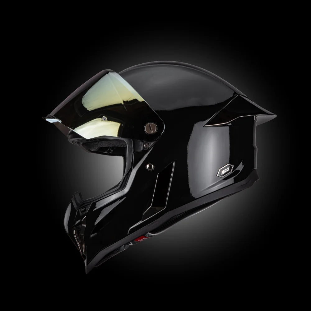 Casco Integral Black Pearl Negro Acabado Brillo - Casco Para Moto