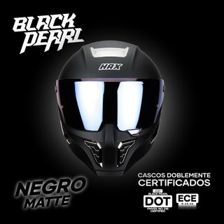 Casco Integral Black Pearl Negro Acabado Matte - Casco Para Moto
