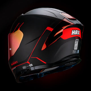 Casco Integral Force Negro Rojo Acabado Matte - Casco Para Moto