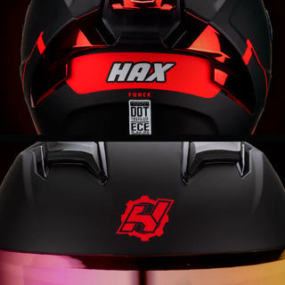 Casco Integral Force Negro Rojo Acabado Matte - Casco Para Moto