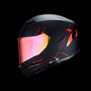 Casco Integral Force Negro Rojo Acabado Matte - Casco Para Moto