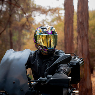Casco Integral Force Shen Long Morado Acabado brillo - Casco Para Moto