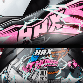 Casco Integral Force Thunder Rosa Acabado Brillo - Casco Para Moto