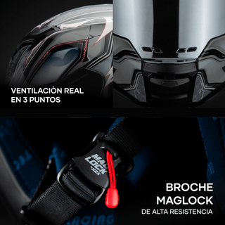 Casco Integral Force Thunder Rosa Acabado Brillo - Casco Para Moto