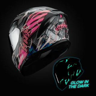 Casco Integral Force Thunder Rosa Acabado Brillo - Casco Para Moto