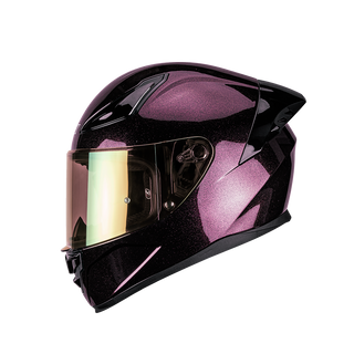 Casco Integral HAX Onix Aurora Vino Sólido Acabado Brillo - Casco Para Moto