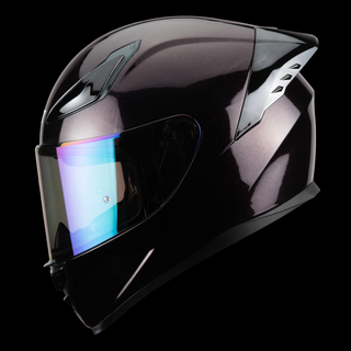 Casco Integral HAX Onix Aurora Vino Sólido Acabado Brillo - Casco Para Moto
