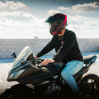 Casco Integral Obsidian 2 Negro Rosa Acabado Matte - Casco Para Moto