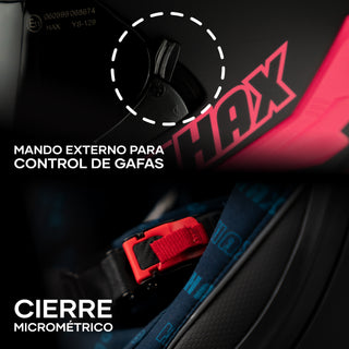 Casco Integral Obsidian 2 Negro Rosa Acabado Matte - Casco Para Moto