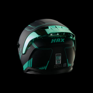 Casco Integral Obsidian Negro Turquesa Acabado Matte - Casco Para Moto
