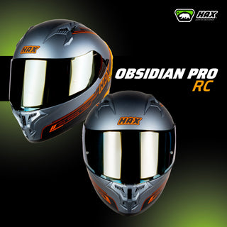 Casco Integral Obsidian Pro Gris Negro Racing - Casco Para Moto