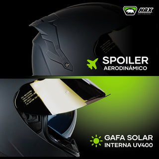Casco Integral Obsidian Pro Negro Full Black Mate - Casco Para Moto