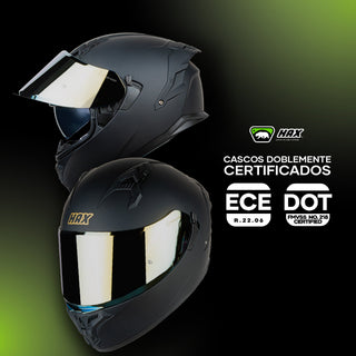 Casco Integral Obsidian Pro Negro Full Black Mate - Casco Para Moto