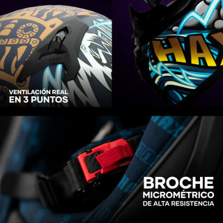 Casco Integral Obsidian Tláloc Morado Acabado Mate - Casco Para Moto