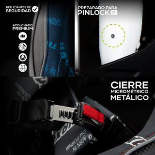 Casco Integral Onix Black Acabado Mate - Casco Para Moto
