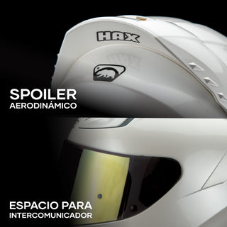 Casco Integral Onix Blanco Perla Acabado Brillo - Casco Para Moto
