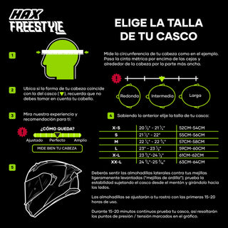 Casco Off-Road Freestyle Fire Azul/Amarillo Acabado Brillante - Casco Para Moto