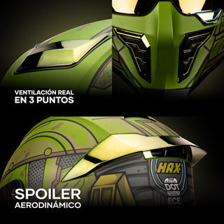 ventilation-and-aerodynamic-spoiler-detail-of-hax-black-pearl-master-full-face-helmet