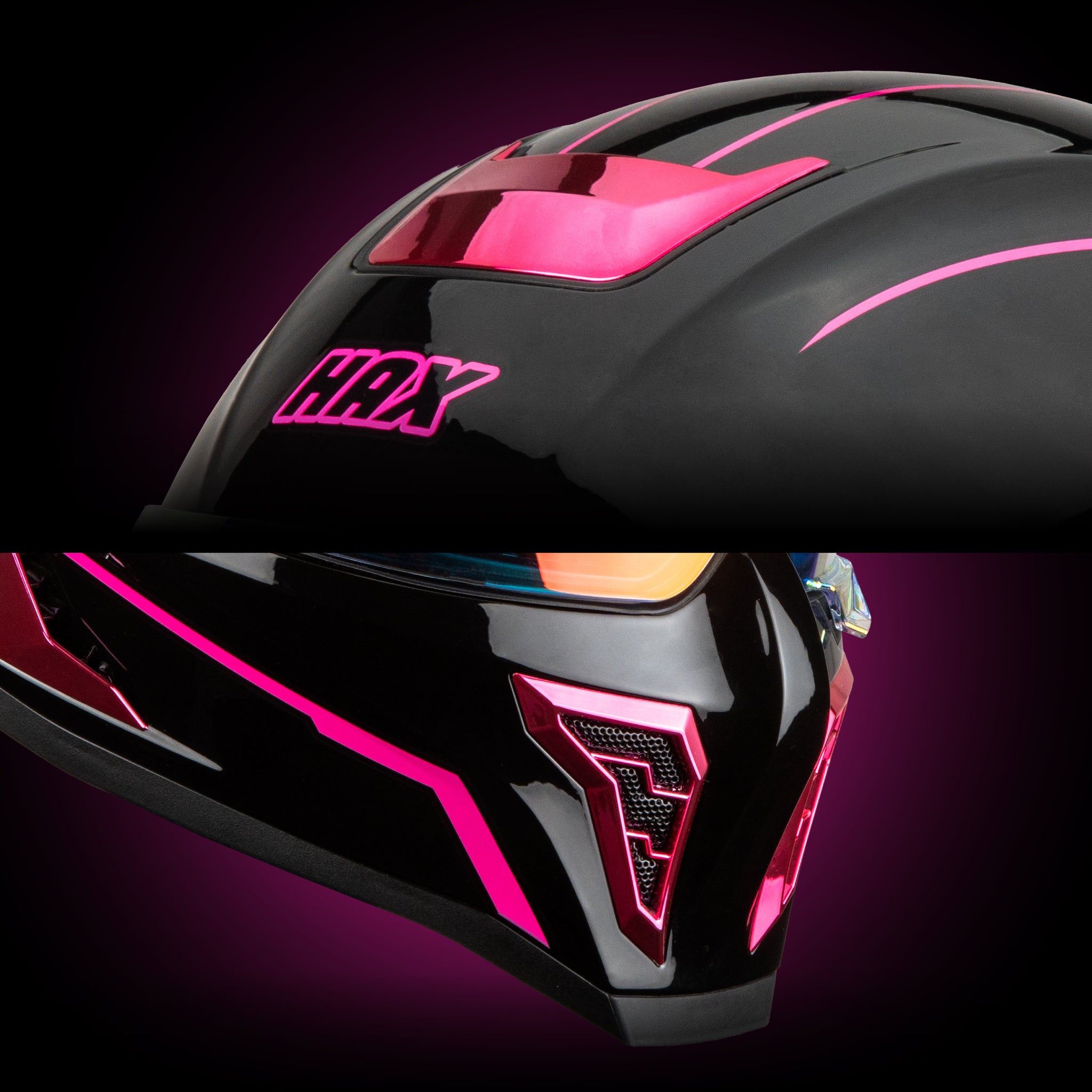 HAX Black Pearl Pink vent detail

