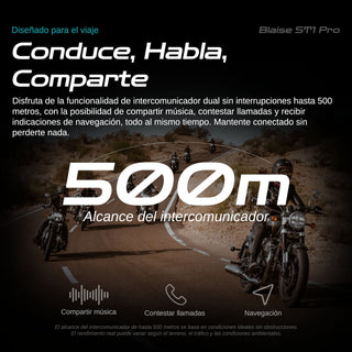Intercomunicador BLAISE ST1 PRO + Stickers - Intercomunicadores