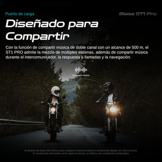 Intercomunicador BLAISE ST1 PRO + Stickers - Intercomunicadores
