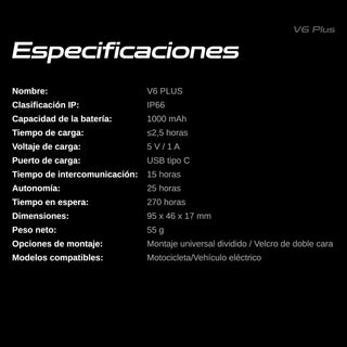 Intercomunicador BLAISE V6 PLUS DUO - Intercomunicadores