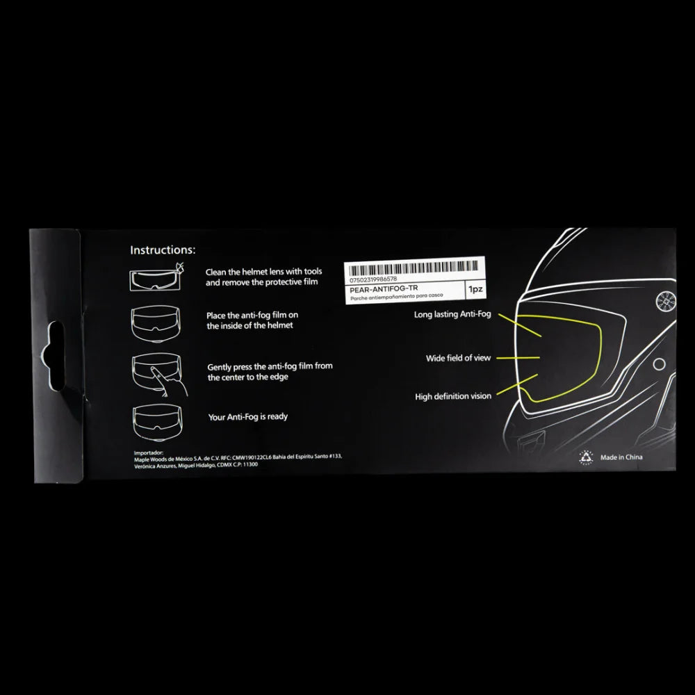 Mica Antiepañante Hax Black Pearl - Pinlock®