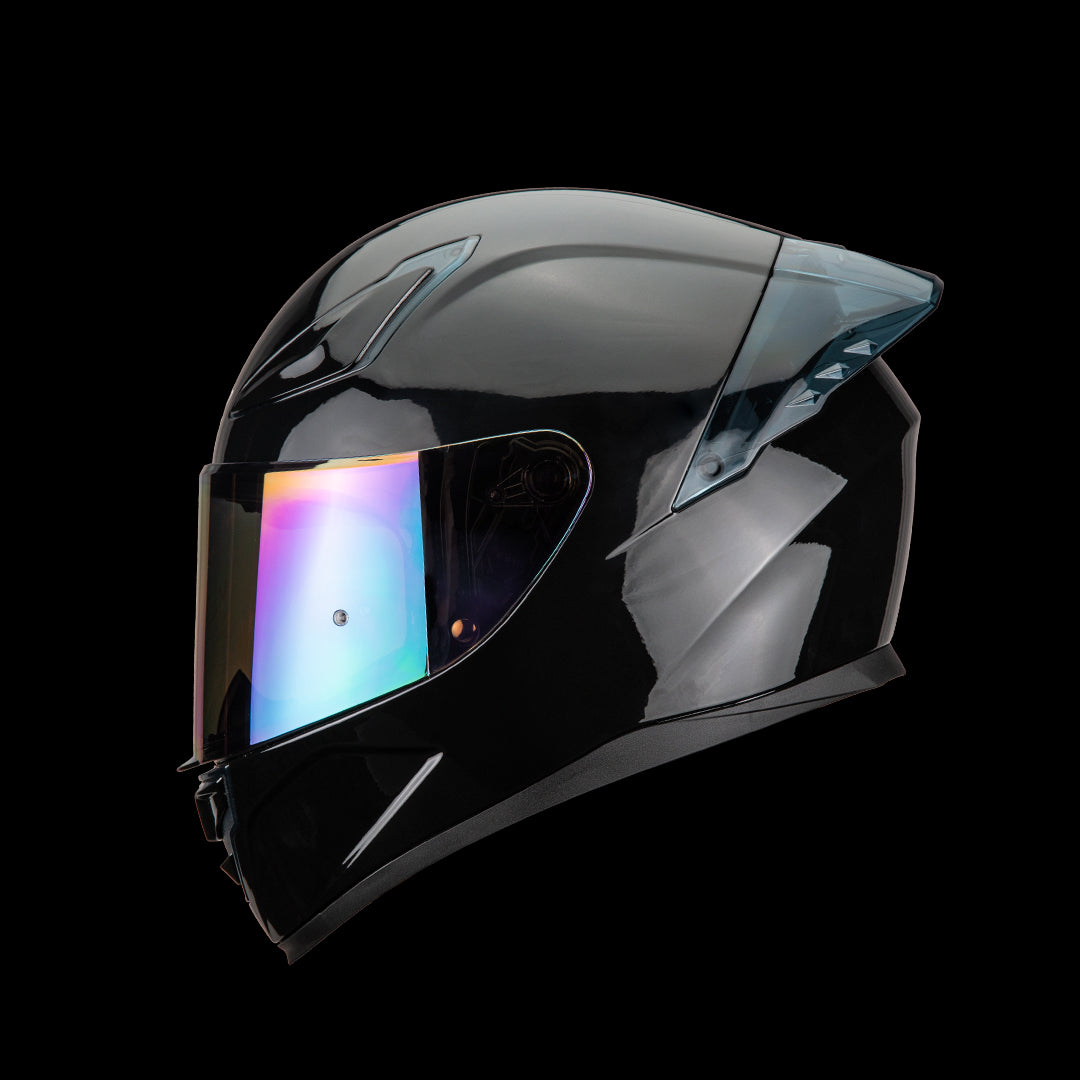 Casco Integral Onix Negro Solido Brillo