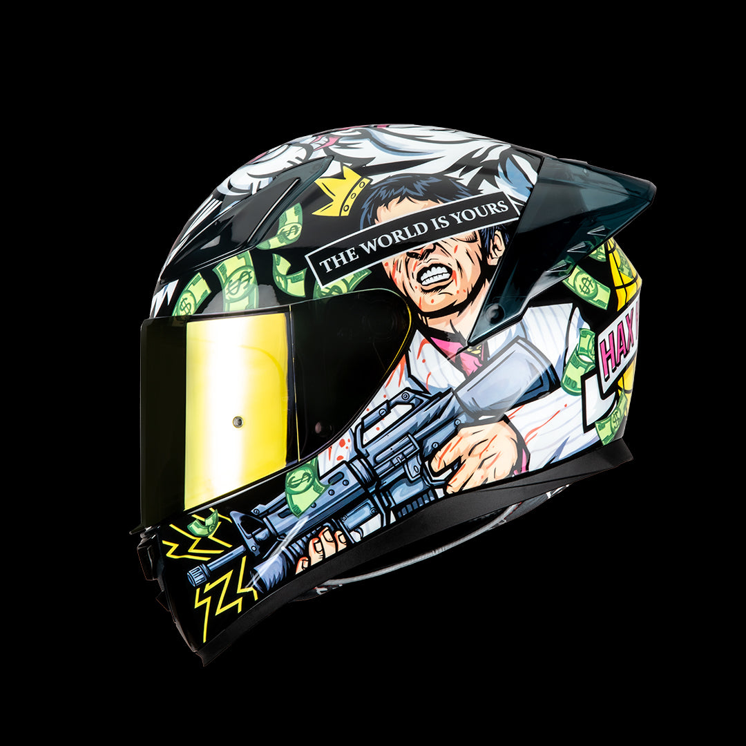 Casco Integral Onix Scarface Brillo