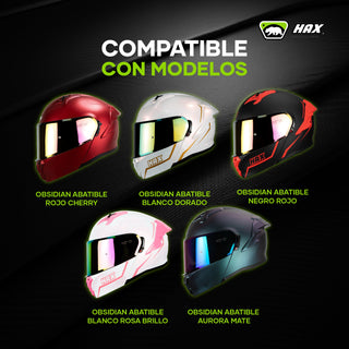 Visor Transparente para Casco Obsidian Abatible